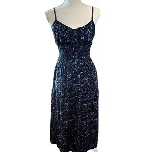 Hollister Med Floral Print Criss Cross Back Summer Sundress
